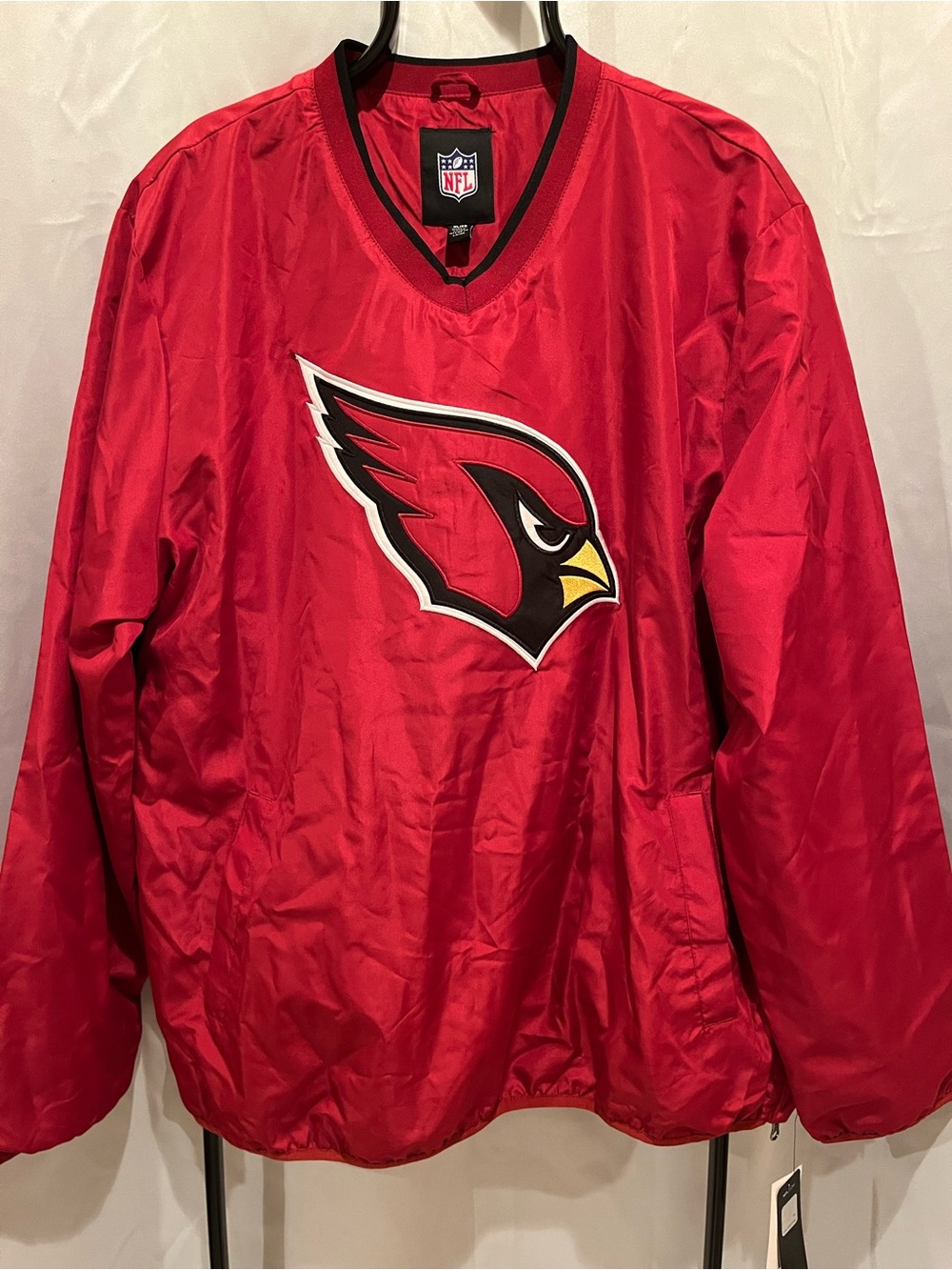 NFL Team Apparel Arizona Cardinals Pullover Windbreaker Jacket